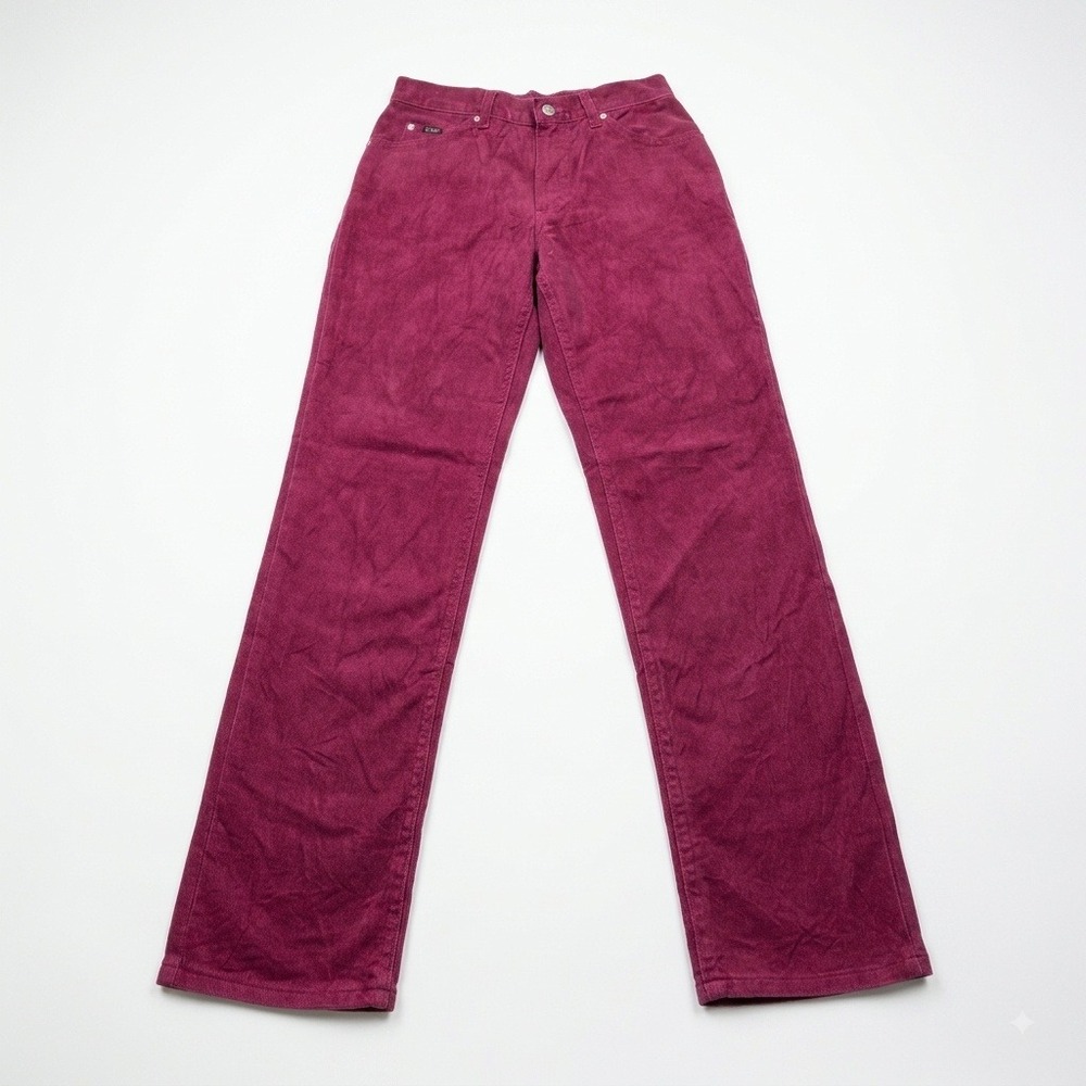 NWT Vintage Lee 200 Jeans 30x32 Regular Straight Port Wine Made In USA